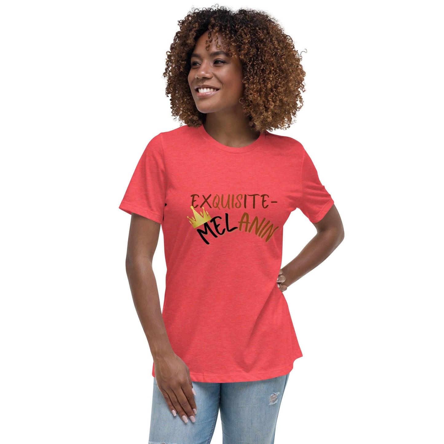 Exquisite-Melanin T shirt with a gold crown